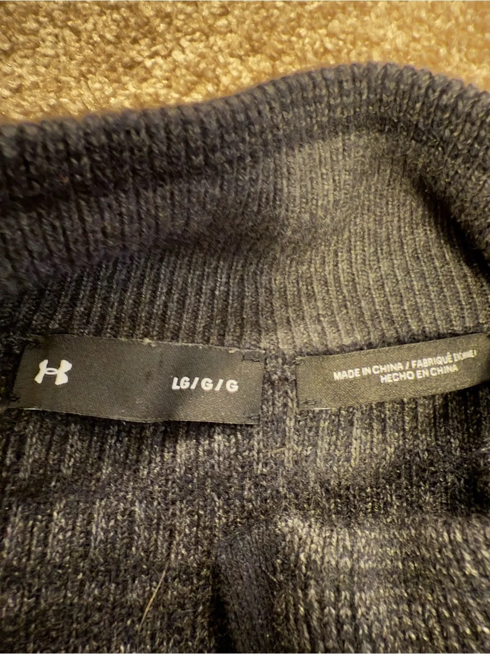 Under Armour‎ Men’s Dark Charcoal Half-Zip Sweater